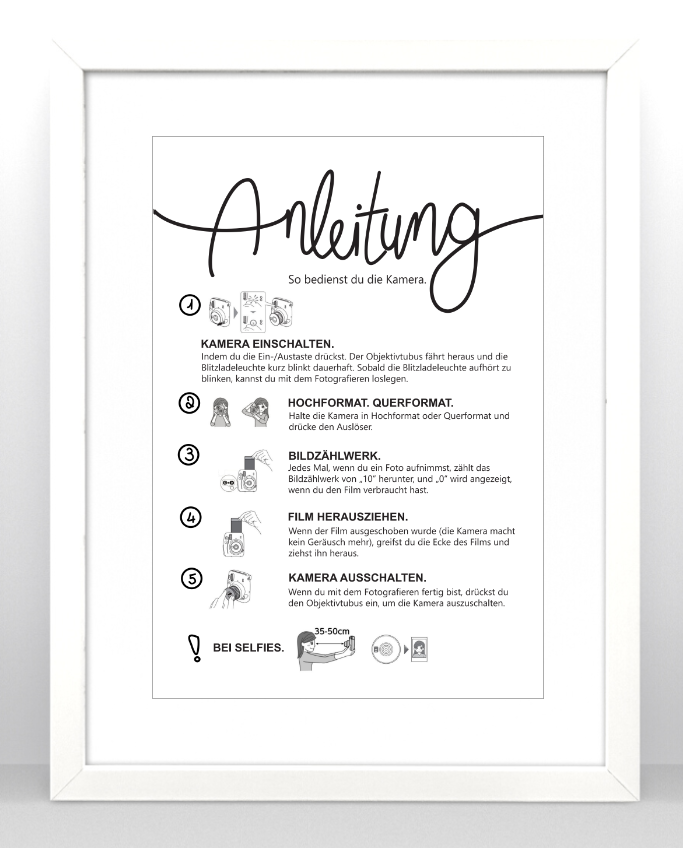 Instructions for Instax Mini 11