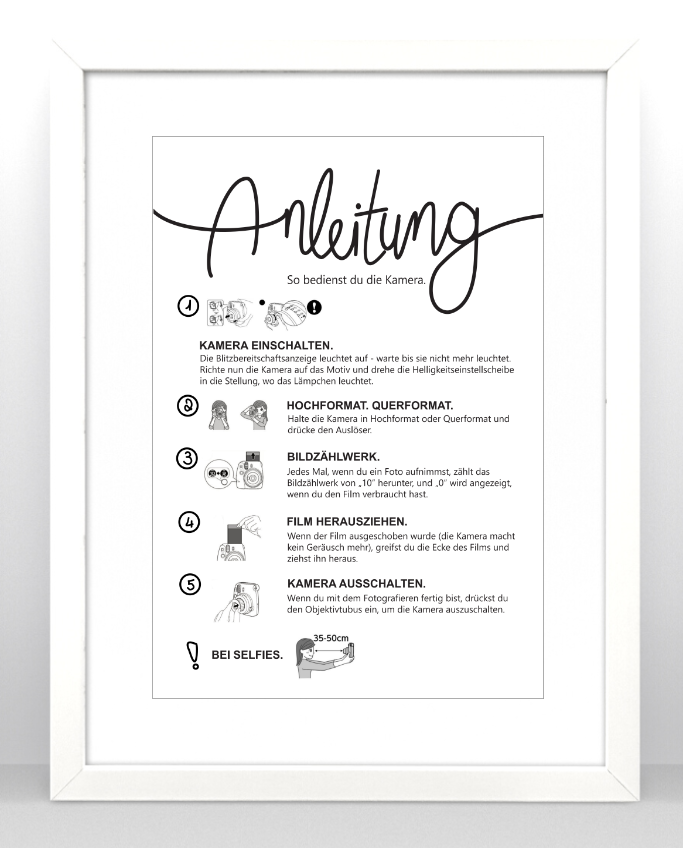 Instructions for Instax Mini 8