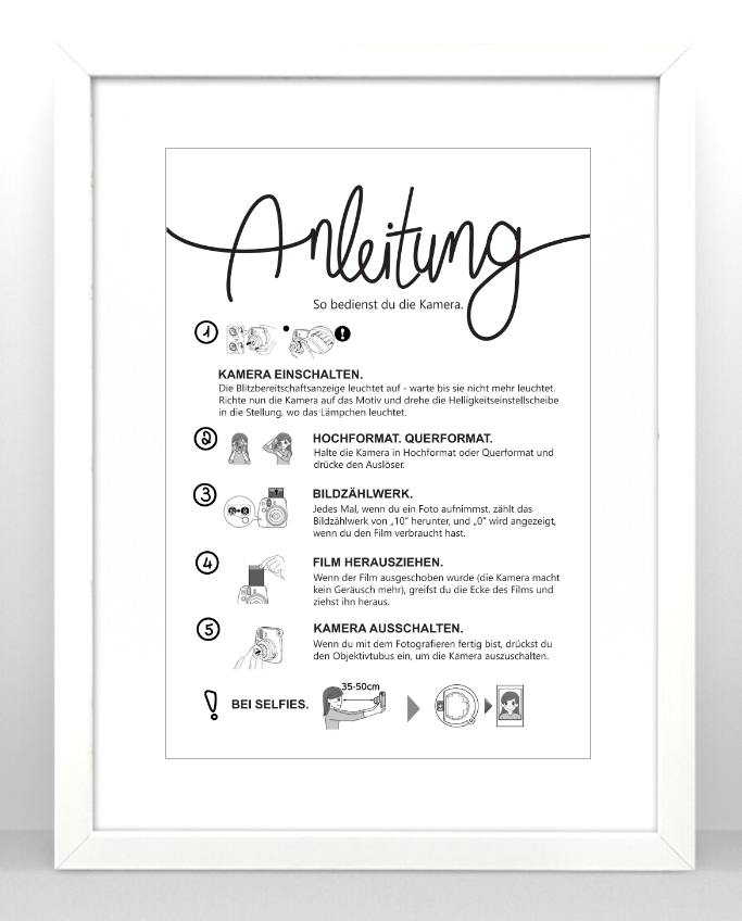Instructions for Instax Mini 11