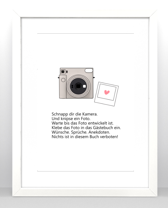 Gästebuch Einleitung Instax SQ1