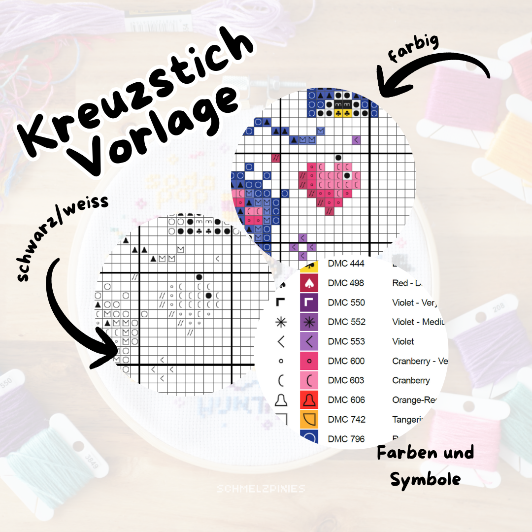 Digital cross stitch pattern - inspired by K-Pop | PDF | German
