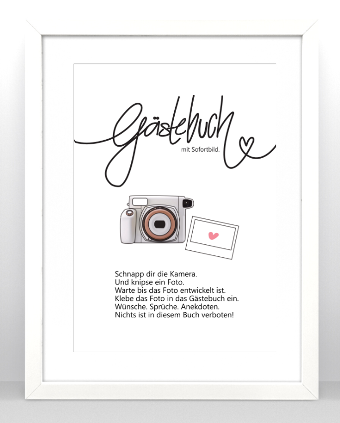 Gästebuch Einleitung Instax Wide 300