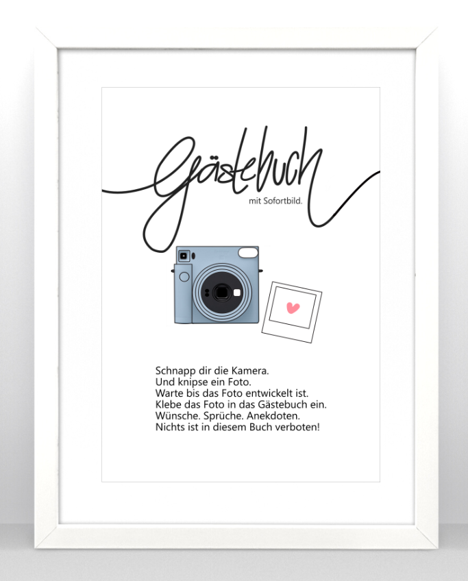 Gästebuch Einleitung Instax SQ1