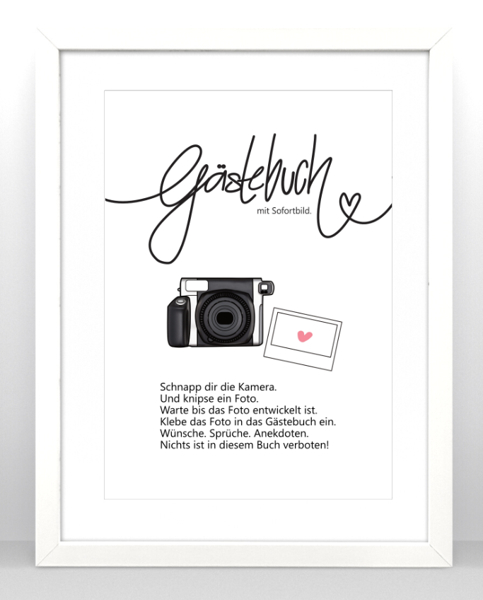 Gästebuch Einleitung Instax Wide 300