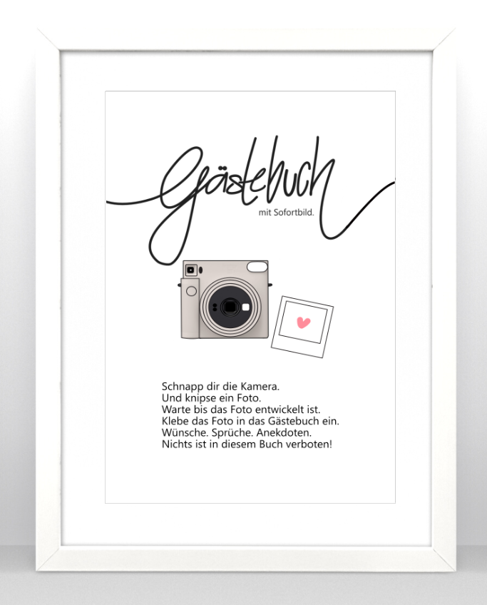 Gästebuch Einleitung Instax SQ1