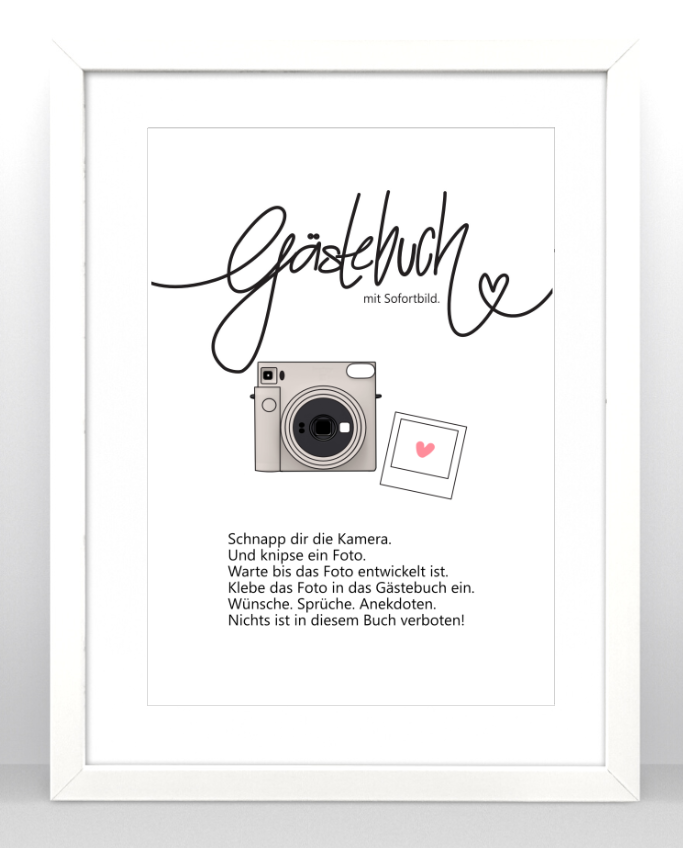 Gästebuch Einleitung Instax SQ1