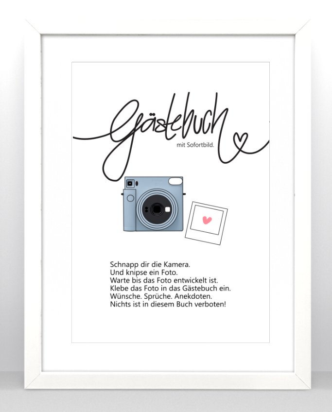 Gästebuch Einleitung Instax SQ1