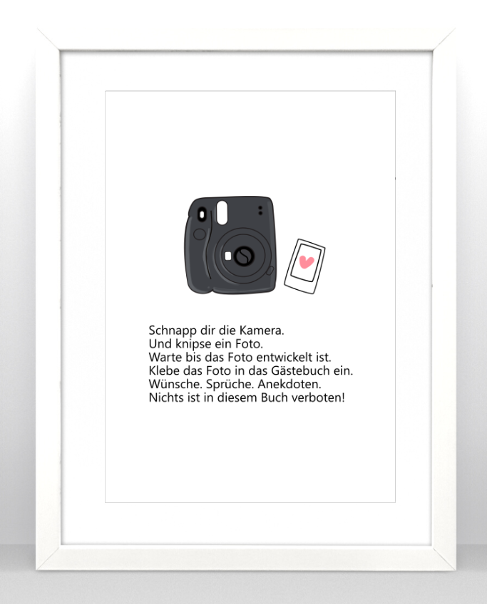 Gästebuch Einleitung Instax Mini 11