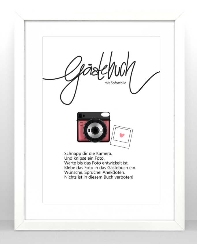 Gästebuch Einleitung Instax SQ6