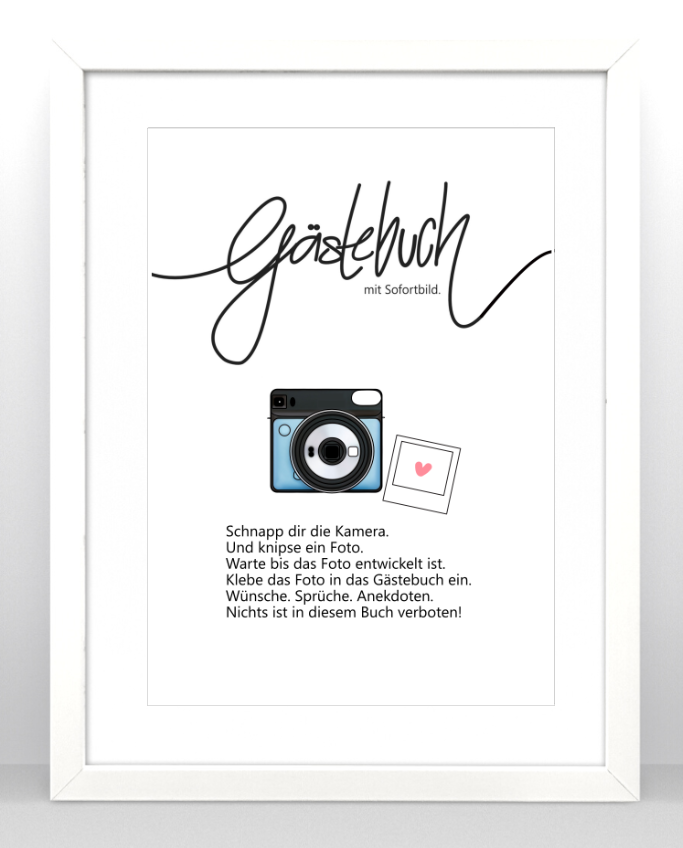 Gästebuch Einleitung Instax SQ6