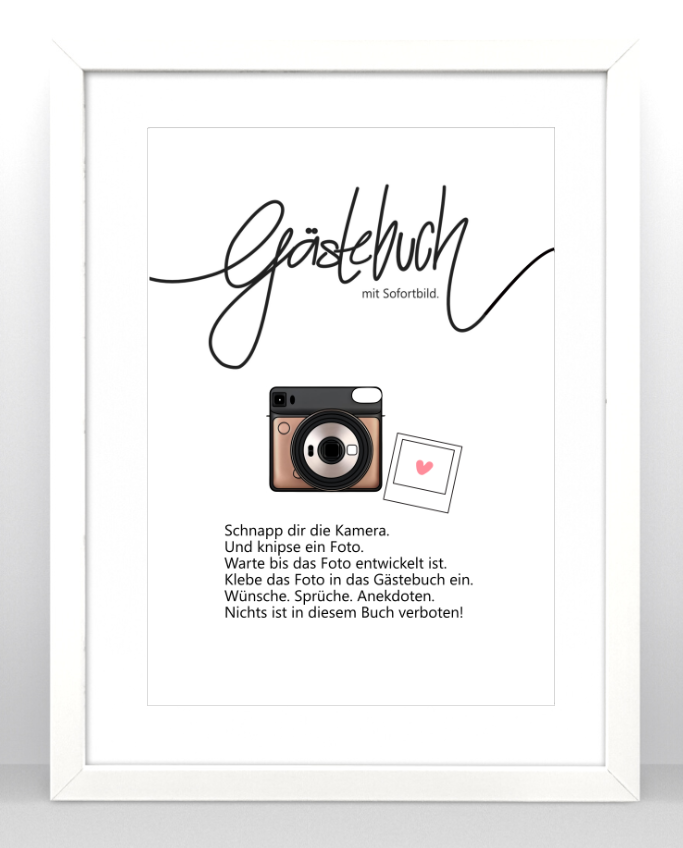Gästebuch Einleitung Instax SQ6