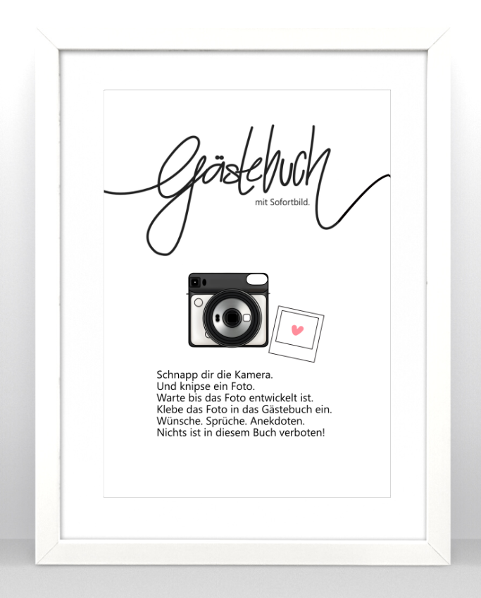 Gästebuch Einleitung Instax SQ6