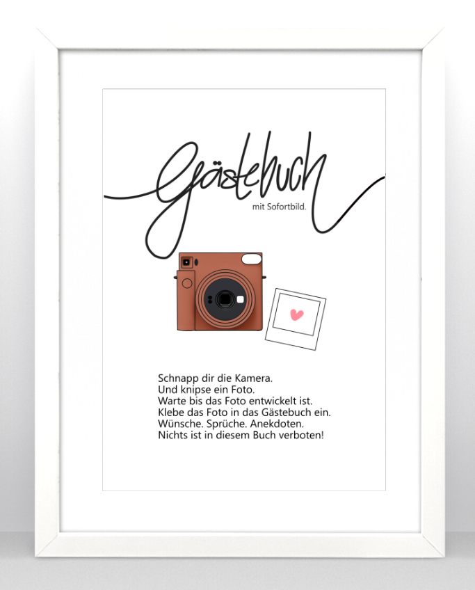 Gästebuch Einleitung Instax SQ1