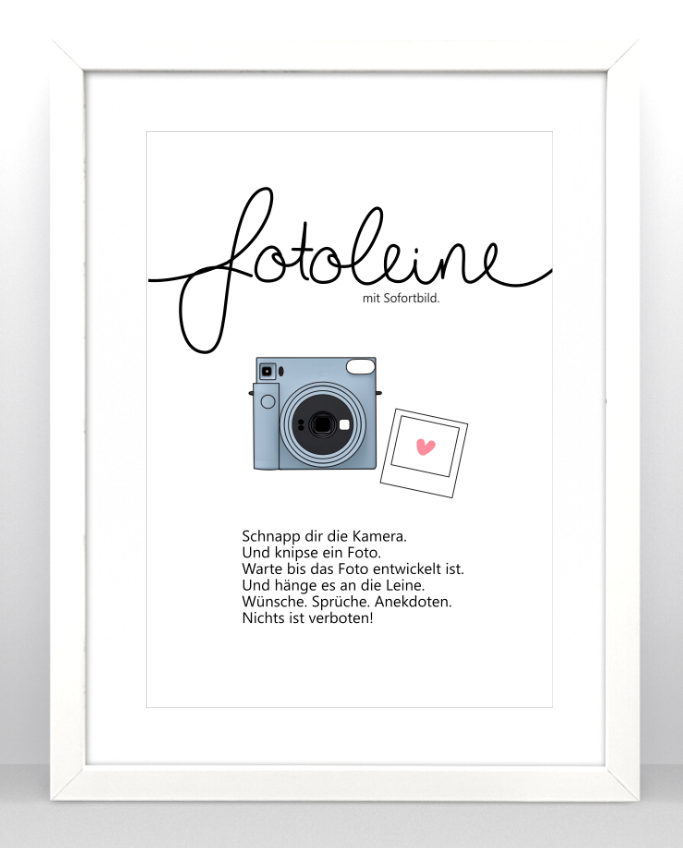 Gästebuch Einleitung Instax SQ1