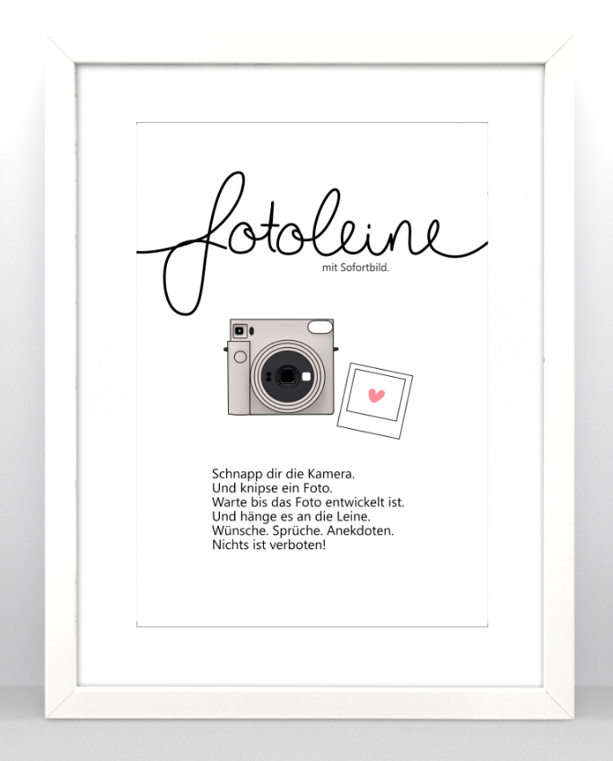 Gästebuch Einleitung Instax SQ1