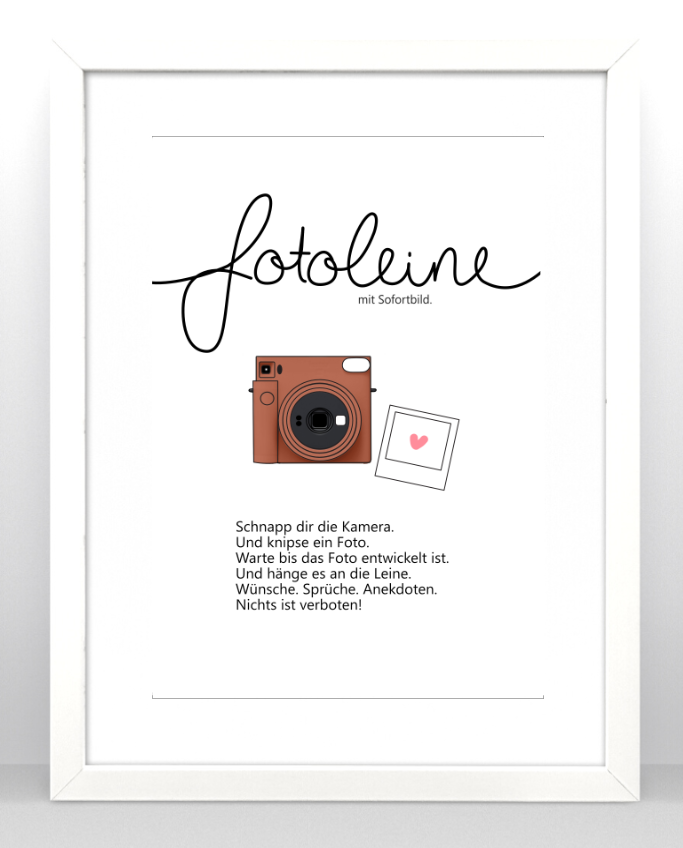 Gästebuch Einleitung Instax SQ1