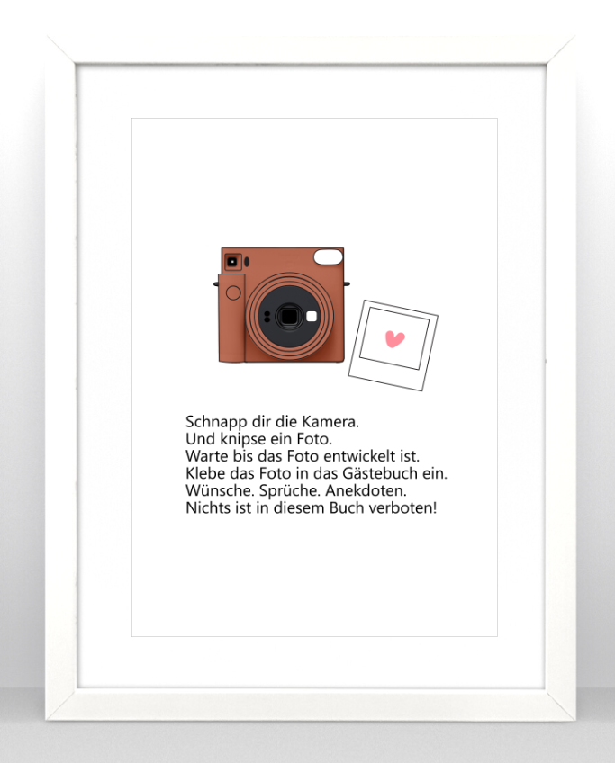 Gästebuch Einleitung Instax SQ1